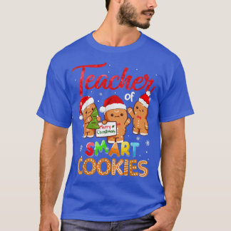 Camiseta Professora De Férias De Natal Com Biscoitos Inteli