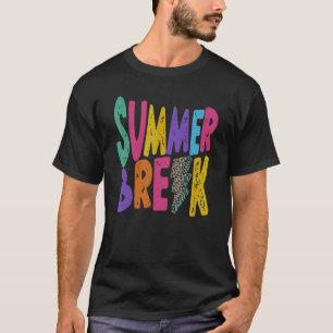Camiseta Professora de férias de verão aflita relâmpagos-le