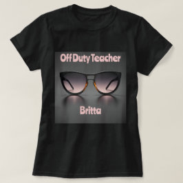 Camiseta Professora de folga T-shirt Black