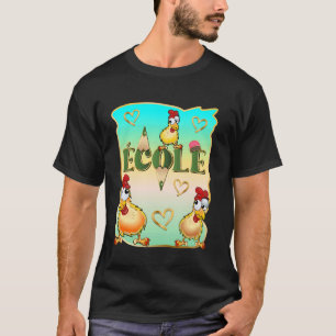 CAMISETA PROFESSORA DE FRANCÊS EDUCAÇÃO CANADENSE CRIANÇAS