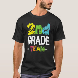 Camiseta Professora de Grau de Grau de segundo da Equipe de