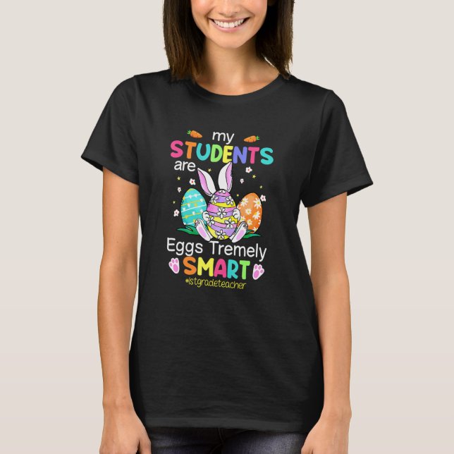 Camiseta Professora De Grau Meus Estudantes São Ovos Muito  (Frente)