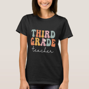 Camiseta Professora De Grau Retro Groovy Vintage Primeiro D