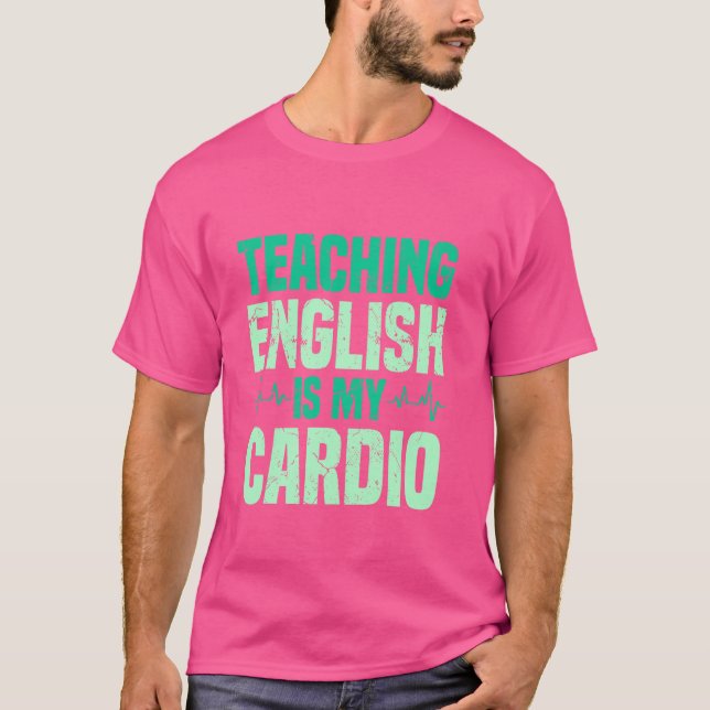 Camiseta Professora de Inglês da Polícia de Gramática (Frente)