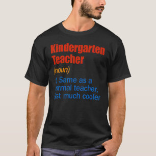 Camiseta Professora De Jardim De Infância Diversão De Defin