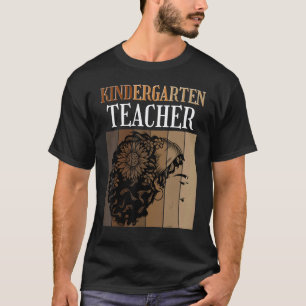 Camiseta Professora de Jardim de Infância Melanina Mulheres