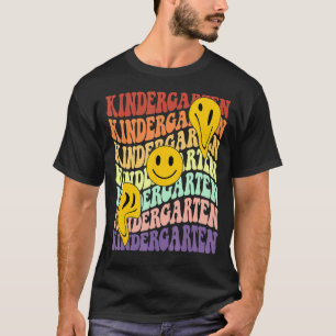 Camiseta professora de jardim de infância pré k volta às au