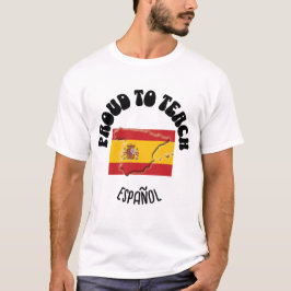 Camiseta Professora de Língua Espanhola ORGULHA PARA ENSINA