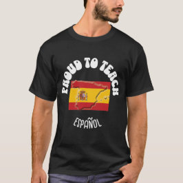 Camiseta Professora de Língua Espanhola ORGULHA PARA ENSINA