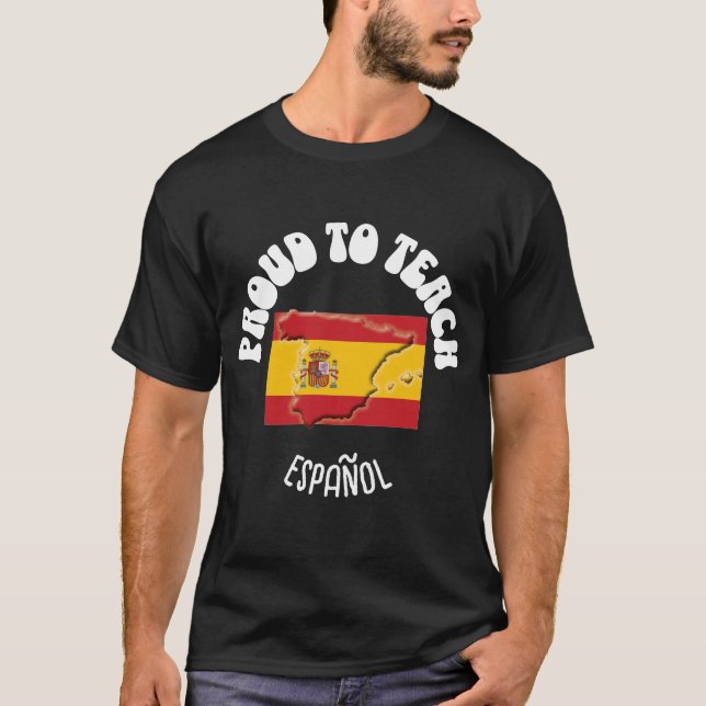 Camiseta Professora de Língua Espanhola ORGULHA PARA ENSINA (Frente)