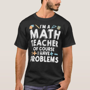 Camiseta Professora de Matemática Art Men Estatísticas de M