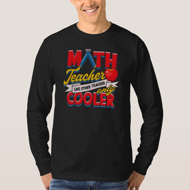 Camiseta Professora De Matemática Como Outros Professores A (Frente)