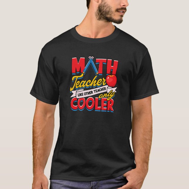 Camiseta Professora De Matemática Como Outros Professores A (Frente)
