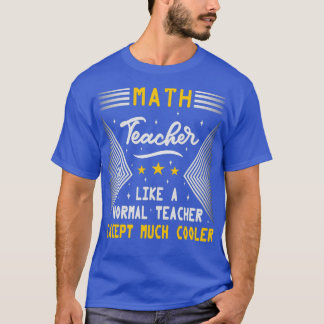 Camiseta Professora De Matemática Como Professora Normal En