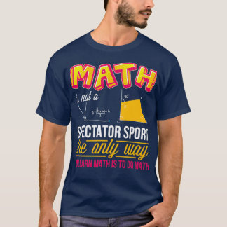 Camiseta Professora de matemática engraçada aprende matemát