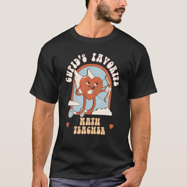 Camiseta Professora de Matemática favorita de Cupid é a Gro (Frente)