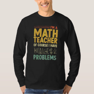 Camiseta Professora de Matemática Homens Mulheres Estatísti
