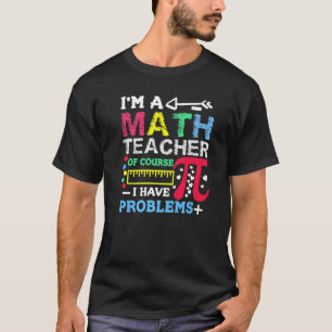 Camiseta Professora De Matemática Para Estatísticas Masculi