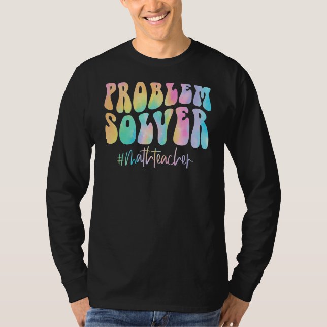 Camiseta Professora De Matemática Resolve O Professor De Ma (Frente)