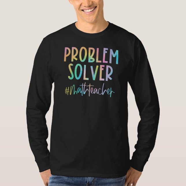 Camiseta Professora De Matemática Resolve O Professor De Ma (Frente)