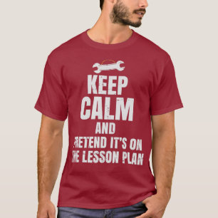 Camiseta Professora De Mecânica Automática Fingiu O Plano