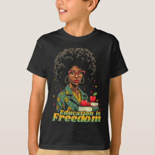Camiseta Professora de Mulher Negra Depois do Mês da Histór