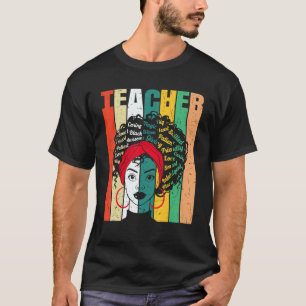 Camiseta Professora de Mulher Negra Depois do Mês da Histór