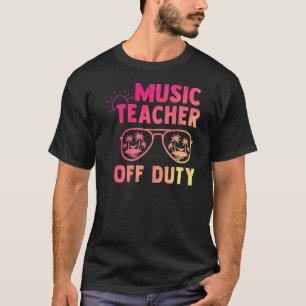 Camiseta Professora De Música Em Serviço No Dia Passado Da