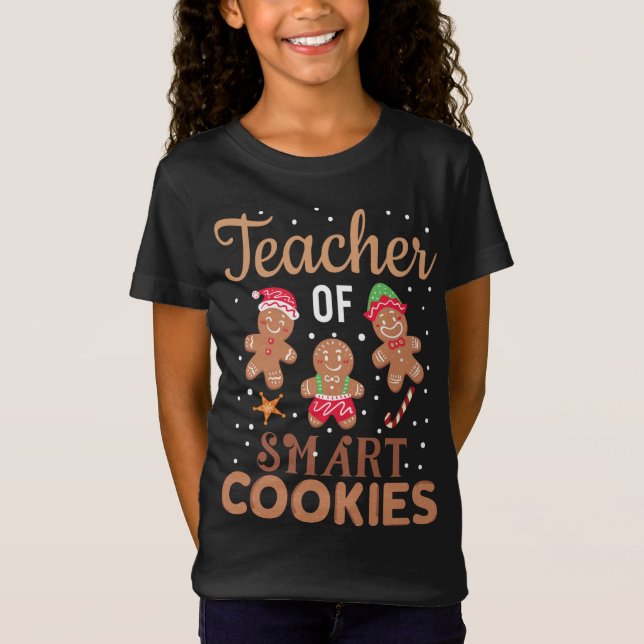 Camiseta Professora de Natal Cookies com Gingermore (Frente)