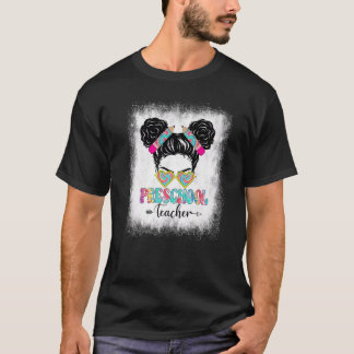 Camiseta Professora De Pré-Escolas Sangrenta De Volta Para