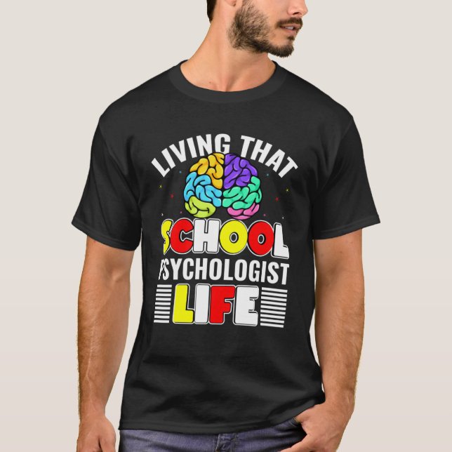 Camiseta Professora de Psicologia Escolar Estudos de Psicol (Frente)