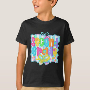 Camiseta Professora de segundo ano préppy Time Arco De Volt