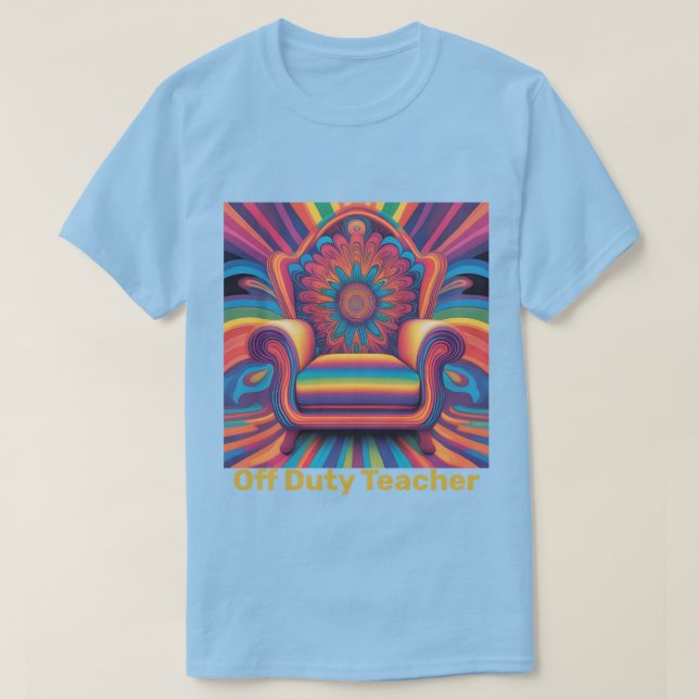 Camiseta Professora de serviço, camiseta-jato (Frente do Design)