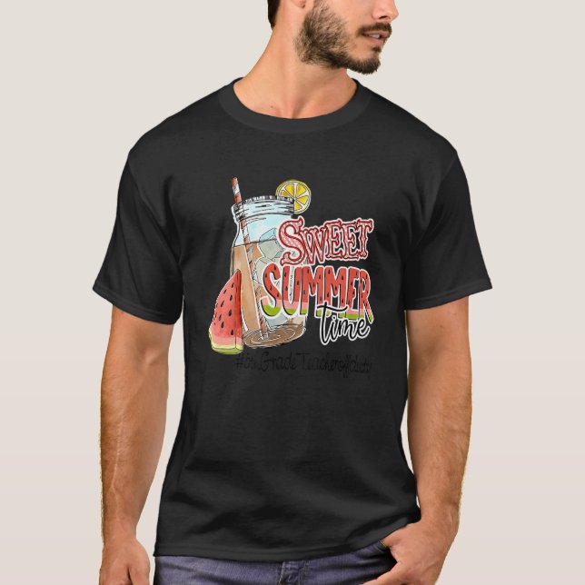 Camiseta Professora de serviço no verão Break Sweet Summer  (Frente)