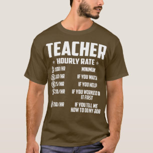 Camiseta Professora De Taxa Horária De T-Shirts De Professo