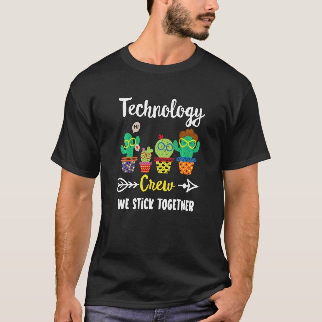 Camiseta Professora de Tecnologia da Equipe de Cactus da Eq (Frente)