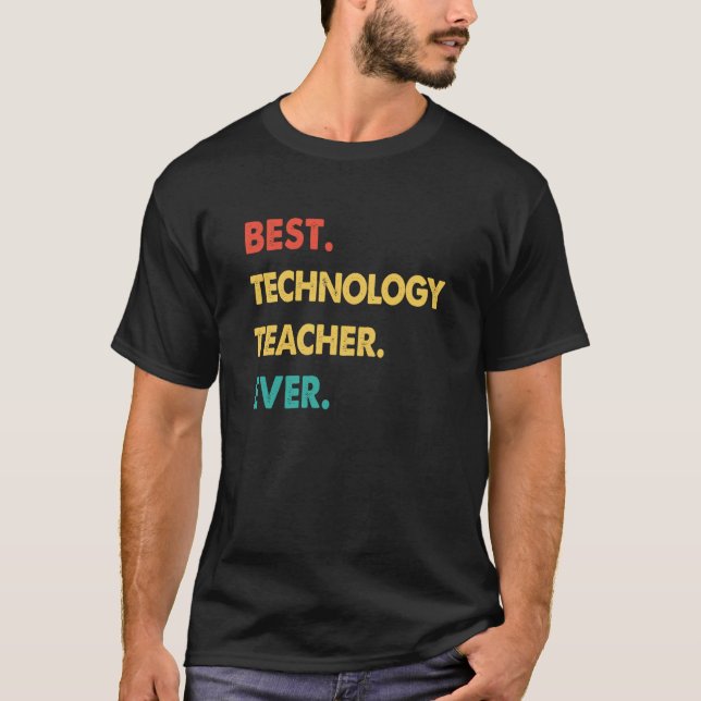Camiseta Professora de Tecnologia Retrora Melhor Professora (Frente)