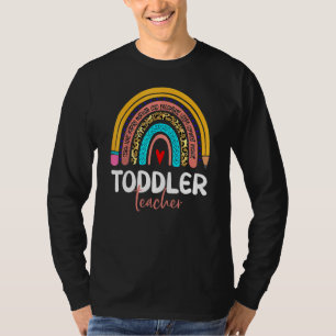 Camiseta Professora De Todd Leopard Arco-Íris De Volta À Es