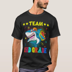 Camiseta Professora De Tubarão De Grau segundo Da Equipe De