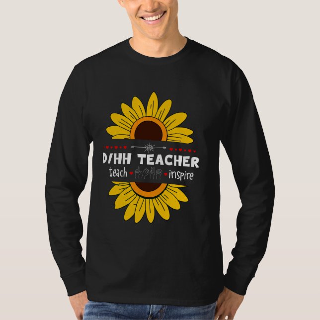 Camiseta Professora Dh surdo e Duro de Ouvir Professores AS (Frente)