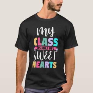 Camiseta Professora Dia de os namorados Minha Classe É Chei