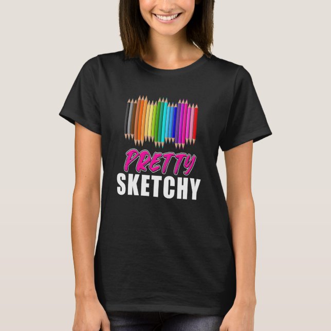 Camiseta Professora Divertida Humor Bonito Escamoteado Lápi (Frente)