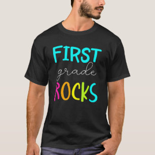 Camiseta Professora Do 1º Ano Da Equipe Rocks 1rua De Volta