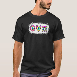Camiseta Professora do 1º ano do Peace Love Tie Dye