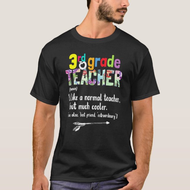 Camiseta Professora Do 3º Ciclo De Volta À Escola Professor (Frente)