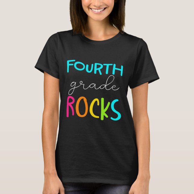 Camiseta Professora do 4º ano da Equipe de Rochas (Frente)