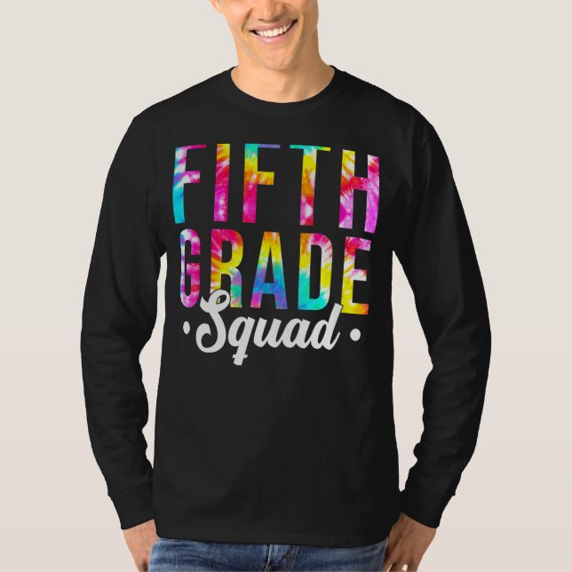 Camiseta Professora do 5º ano do Time Dye Team Quinto Grau (Frente)