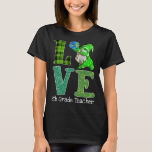Camiseta Professora do 6 School Love Gnome Earth Day 2023