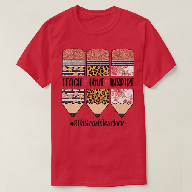Camiseta Professora Do 8º Ciclo De Volta Ao Ensino Ensino E (Frente do Design)