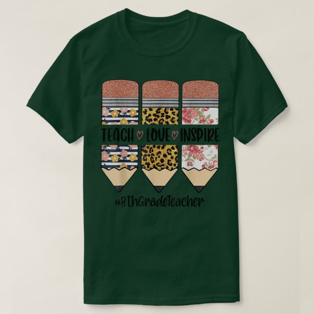Camiseta Professora Do 8º Ciclo De Volta Ao Ensino Ensino E (Frente do Design)